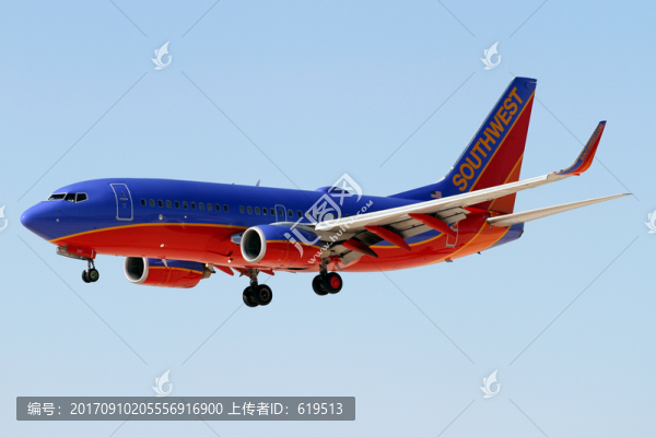 美國西南航空,飛機降落