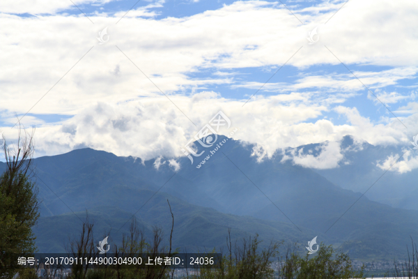云南大理,蒼山洱海,云海