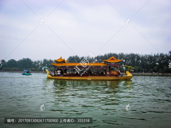 北京頤和園,湖,橋