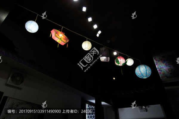 云南大理古城,蔣公祠,花燈