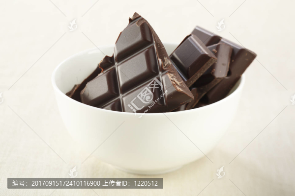 巧克力在碗里
