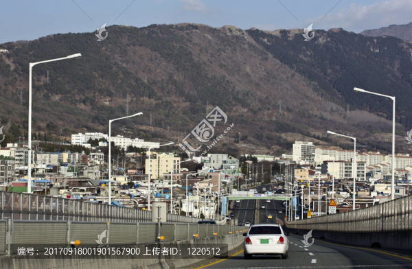 在jinhae的大街上