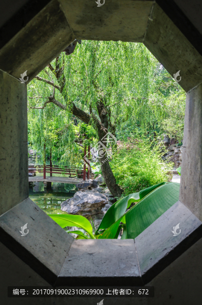 拙政園窗景