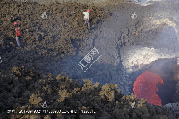 火山、埃特納火山、火山、埃特納火山的熔巖