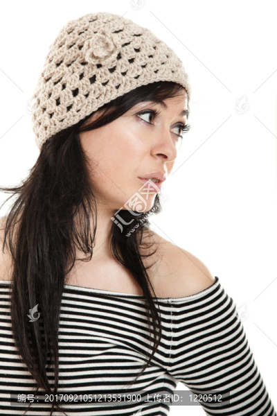 女人笑了