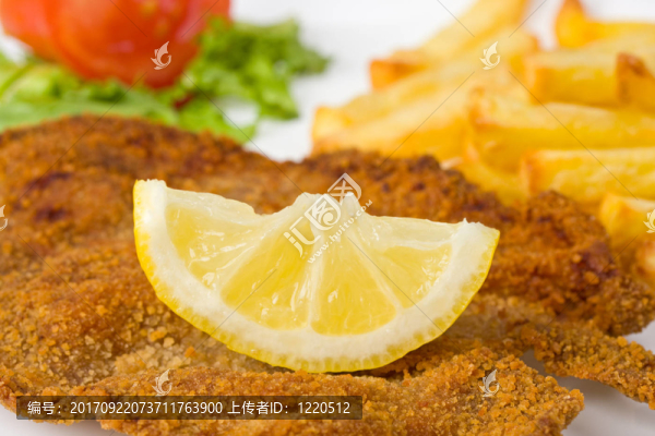 炸肉排板上的細(xì)節(jié)