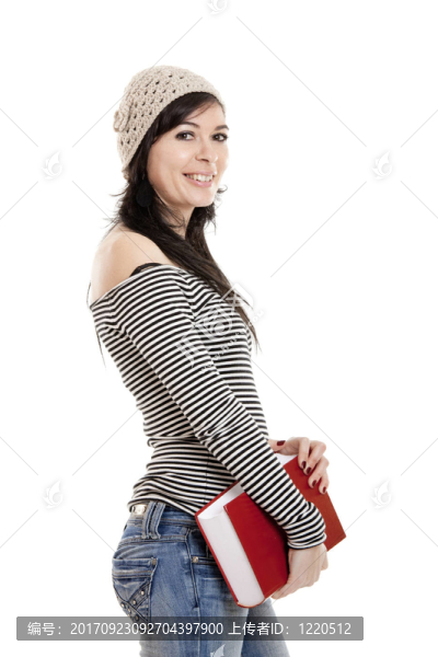 女人笑了