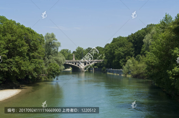 慕尼黑的ISAR在maximiliansbrüCKE