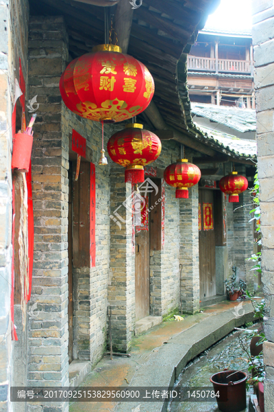 福建客家土樓燈籠
