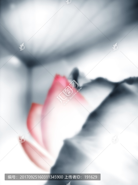 水墨荷花