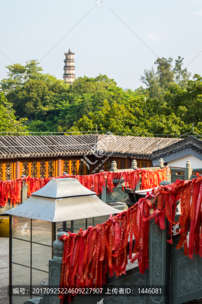 準提寺的祈福絲帶