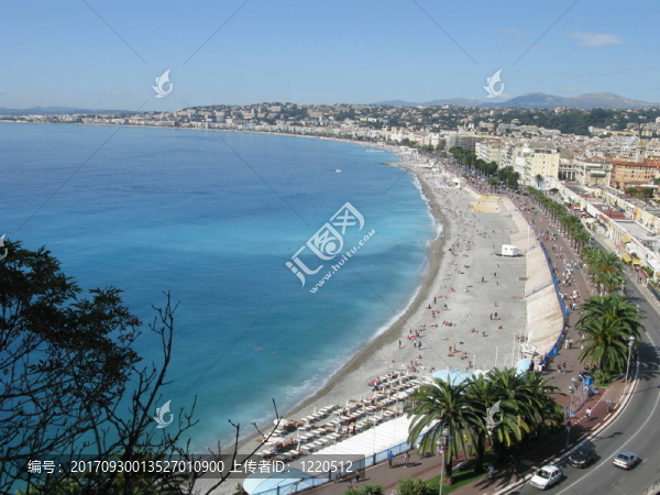 漂亮的全景Promenade,des,Anglais