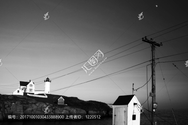 小海角的燈塔，緬因州