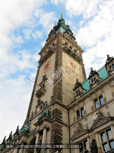 在漢堡rathausturm