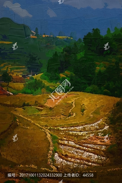 田園油畫