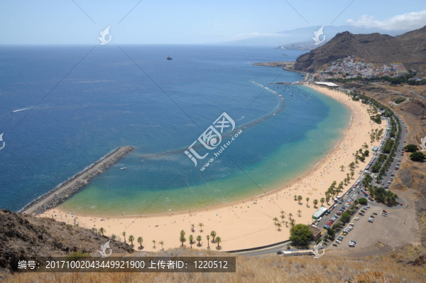 Playa,de,Las,Teresitas，西班牙特內(nèi)里費(fèi)
