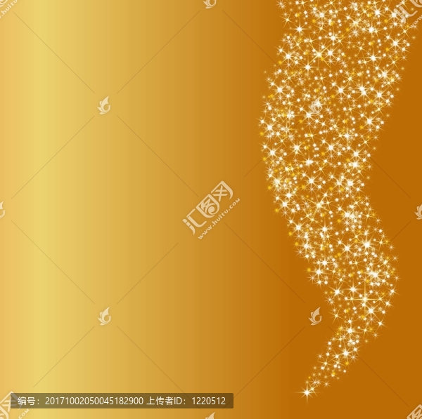 金色星星的圣誕背景