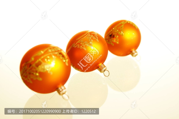 weihnachtsbaumkugeln橙