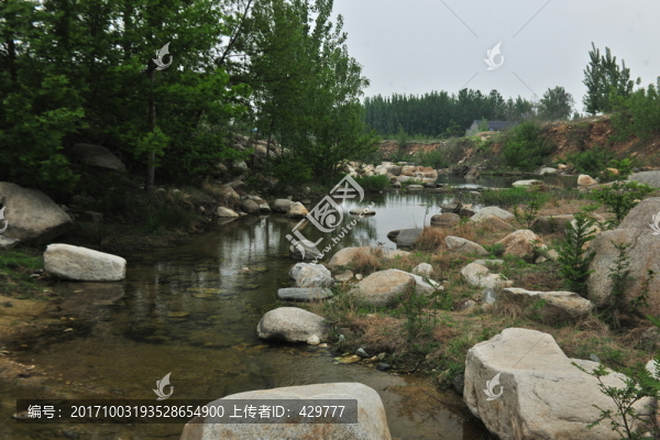 溪流山水,山谷