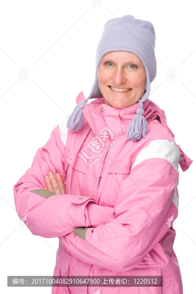 穿冬裝的年輕女子