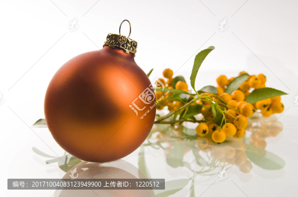 橙色的圣誕球