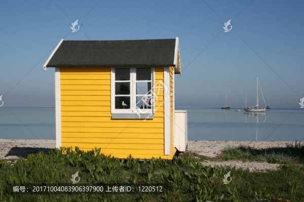 在丹麥的海灘小屋