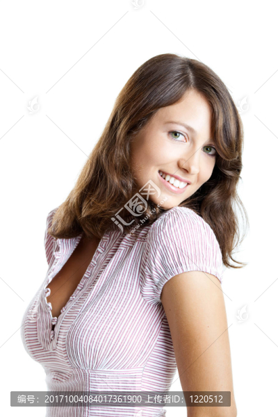 女人笑了