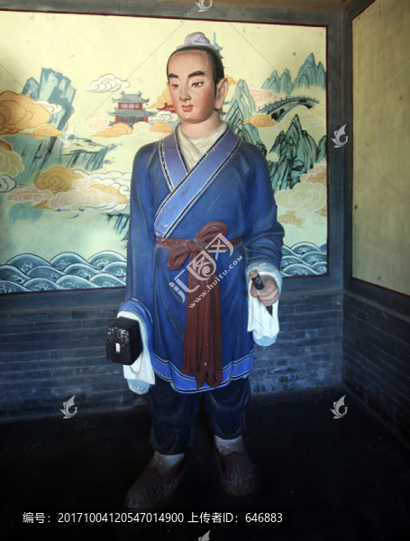 古代工匠,木匠,雕像