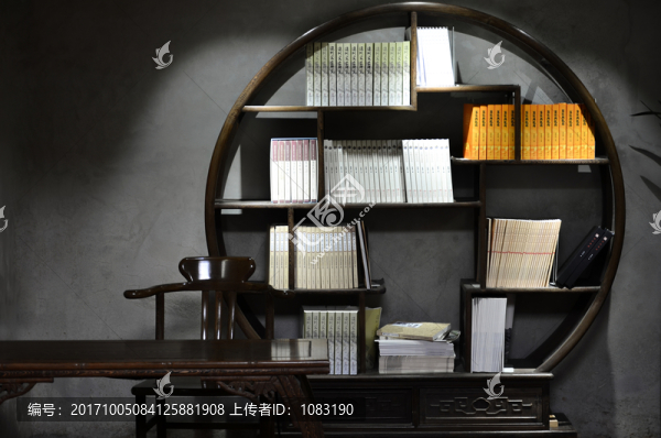復(fù)古圓形書架
