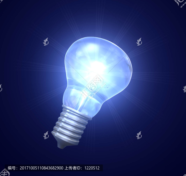 發(fā)光的燈泡