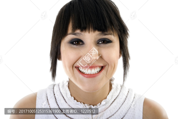 女人笑了