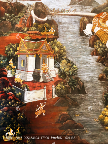 泰國(guó)大皇宮玉佛寺壁畫