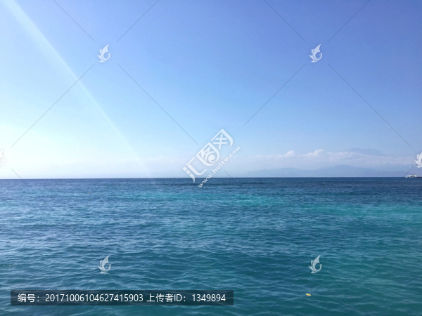 大海,藍(lán)色的海洋,海洋與天空