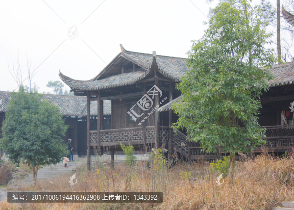 土家名族特色建筑,,吊腳樓