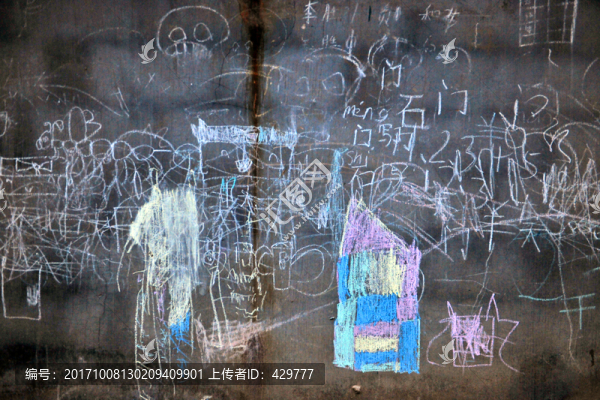 粉筆涂鴉墻,墻面肌理