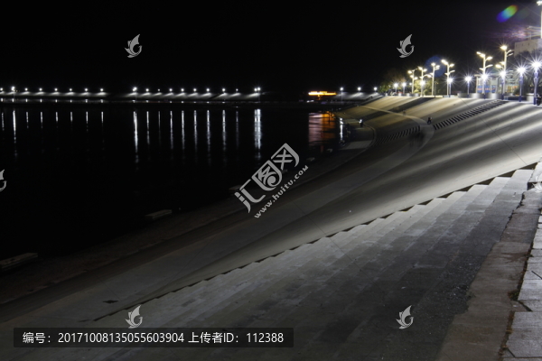 城市夜景,霓虹燈,街景,嫩江畔