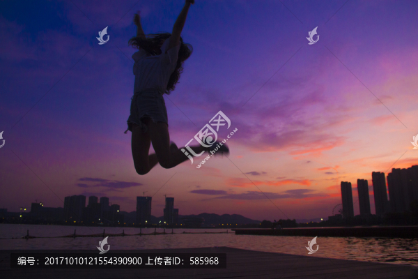 梅溪湖夕陽晚霞