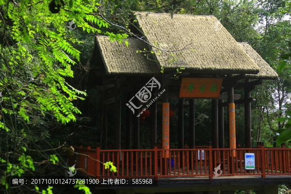 茅草古亭子