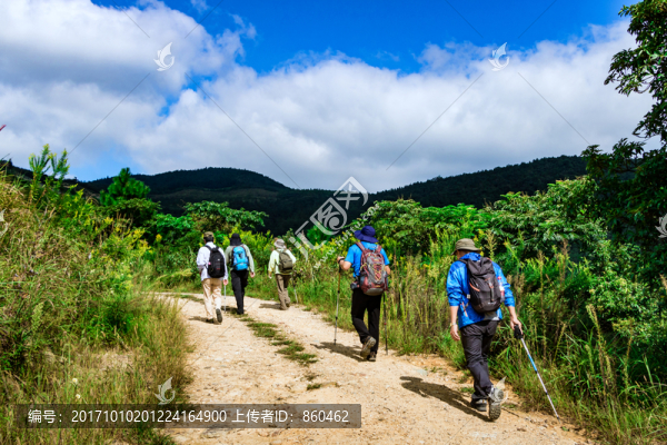 驢友,行走,一群人爬山
