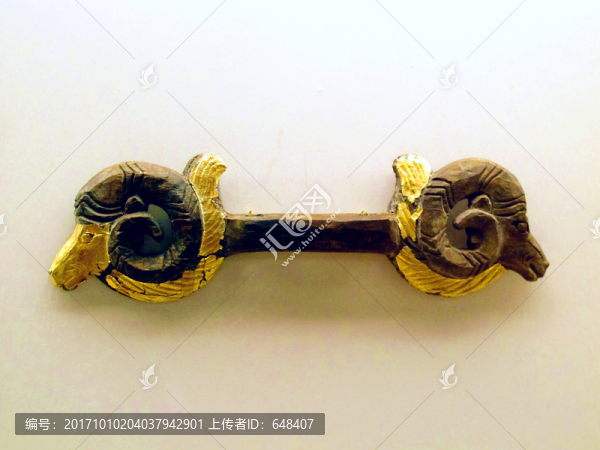 羊頭,金飾,文物,民族,飾品