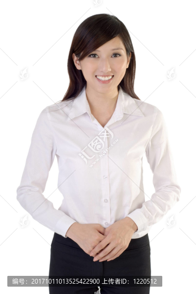 女人笑了