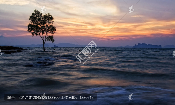 海上日落