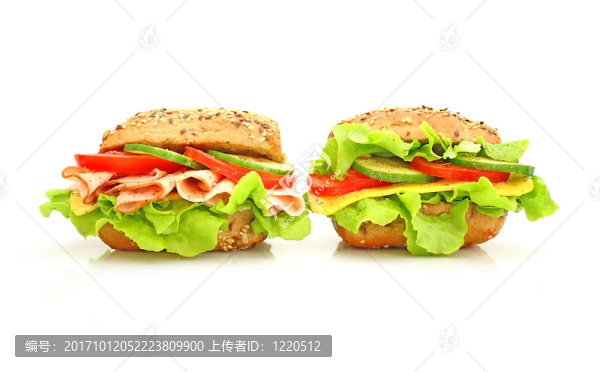美味新鮮的三明治