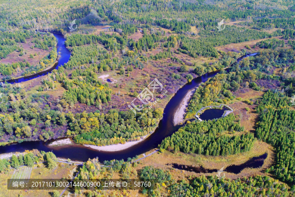 大興安嶺安格林河,航拍