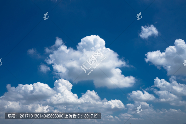 晴天,云海,白云,藍天