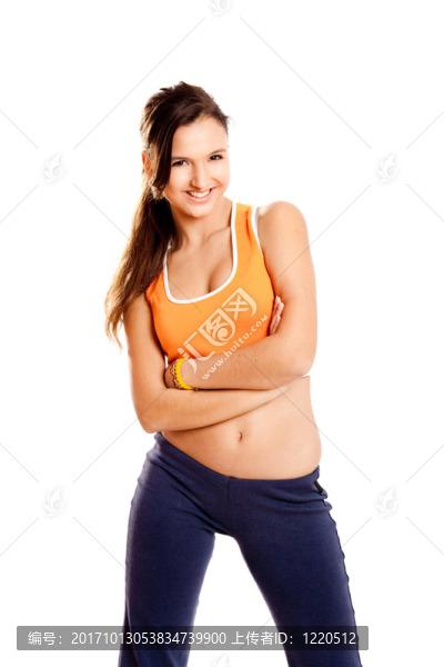 女人笑了