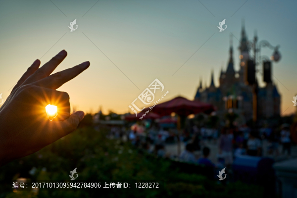 迪士尼的夕陽