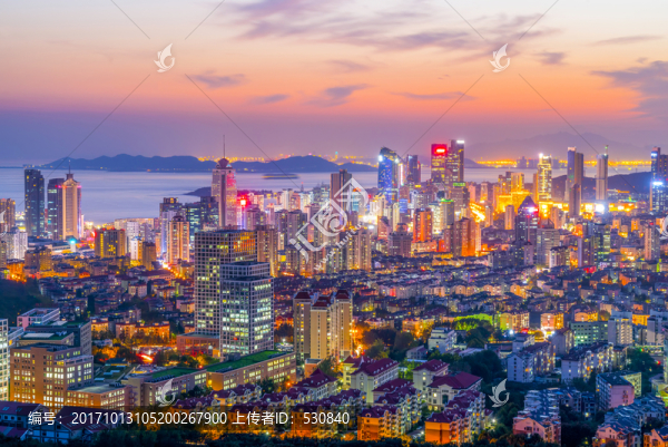 青島城市風(fēng)光全景,大畫幅