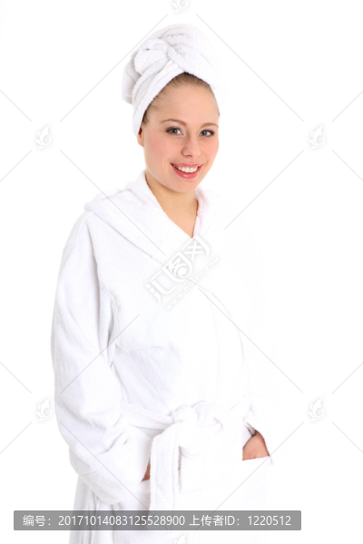 女人笑了