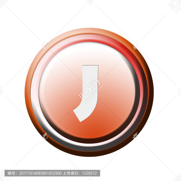字母J按鈕